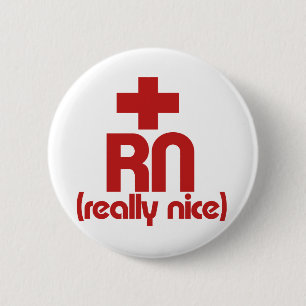 RN echt Nice zurse Afstuderen Ronde Button 5,7 Cm