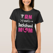 RN en teckel mama T-shirt (Voorkant)