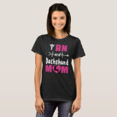 RN en teckel mama T-shirt (Voorkant volledig)