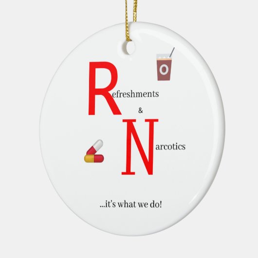 RN Funny Ornament (Links)