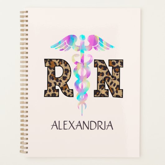 RN geregistreerde luipaard Planner (Voorkant)