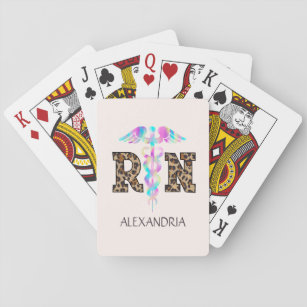 RN geregistreerde luipaard Pokerkaarten
