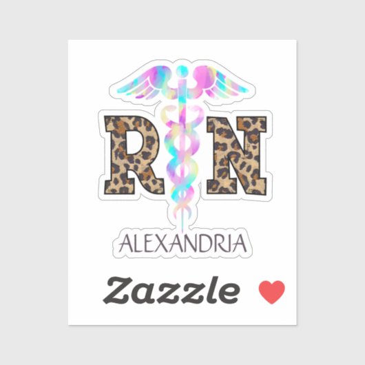 RN geregistreerde luipaard Sticker (Vel)