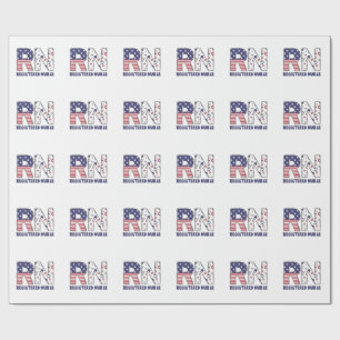 RN Geregistreerde Verpleegkundige 4 Juli Subtle Am Cadeaupapier