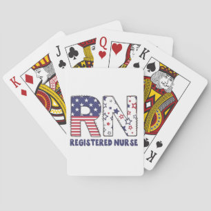 RN Geregistreerde Verpleegkundige 4 Juli Subtle Am Pokerkaarten
