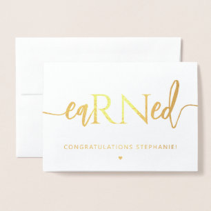 RN Geregistreerde Verpleegkundige EaRNed Nursing G Folie Kaarten