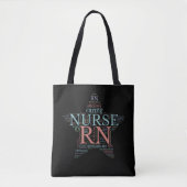 RN Geregistreerde Verpleegster Attribuut Canvas ta Tote Bag (Voorkant)