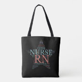 RN Geregistreerde Verpleegster Attribuut Canvas ta Tote Bag (Achterkant)