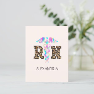 Rn., geregistreerde verpleegster briefkaart