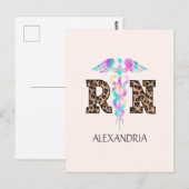 Rn., geregistreerde verpleegster briefkaart (Voorkant / Achterkant)