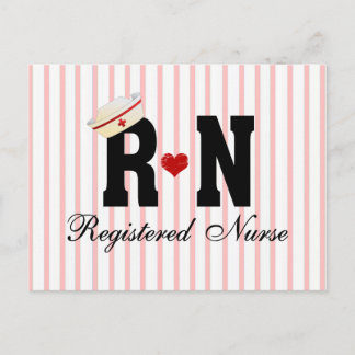 RN geregistreerde verpleegster Briefkaart