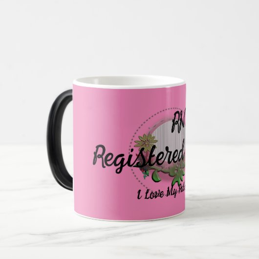 RN geregistreerde verpleegster Magische Mok (Voorkant links)