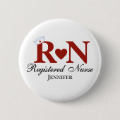RN geregistreerde verpleegster Ronde Button 5,7 Cm (Voorkant)