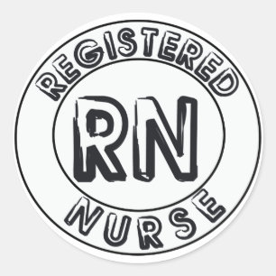 RN GEREGISTREERDE VERSE LOGO BADGE RONDE STICKER