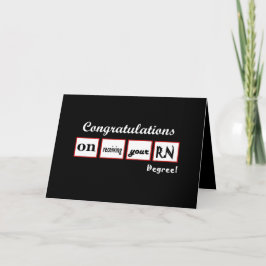 RN graad - NAAM VAN KLANT Gefeliciteerd - Kaart
