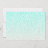 RN Graduation Party Foto Mint Green Glitter Kaart (Achterkant)