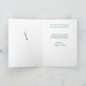 RN Happy Nurses Day in Words, on Green Background Kaart (Binnen)