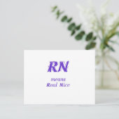 RN in het paars Briefkaart (Staand voorkant)