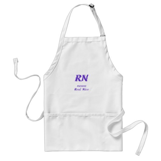 RN in het paars Standaard Schort (Voorkant)
