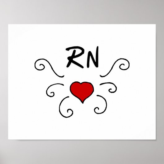 RN Love Tattoo Poster (Voorkant)