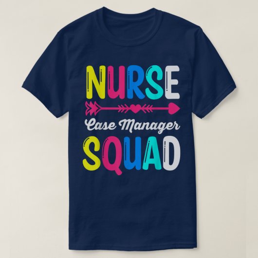 RN LPN Nursing Squad Nurse Hoesje Manager Squad T T-shirt (Design voorkant)