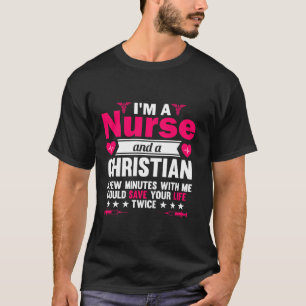 RN LVN CNA Zurse Afstudeerder Christelijk Cool Nur T-shirt