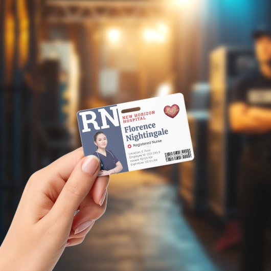  RN Medisch Personeel Foto ID Badge Streepjescode  (Concert)
