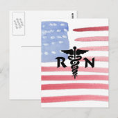RN Medisch symbool Briefkaart (Voorkant / Achterkant)
