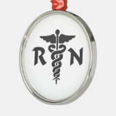 RN Medisch symbool Metalen Ornament (Links)