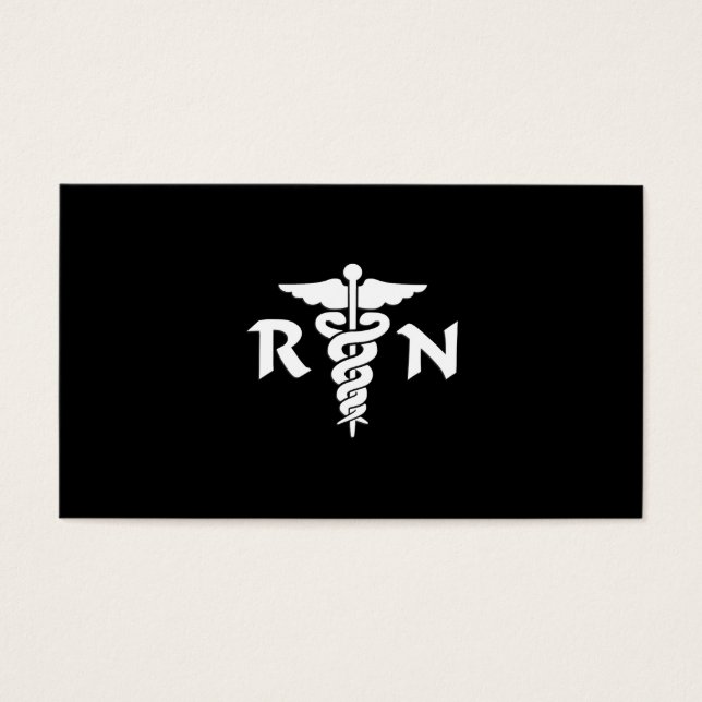 RN Medisch symbool Visitekaartjes (Voorkant)