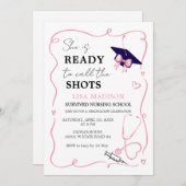 RN moderne verpleging ze is klaar om de schoten te Kaart (Voorkant / Achterkant)