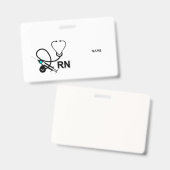 RN Name Badge (Voor- en achterkant)