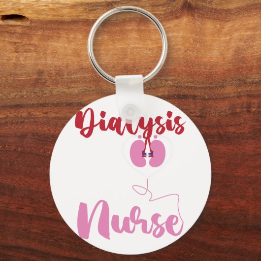 RN Nefrologie Dialyseverpleegkundige Sleutelhanger (Voorkant)