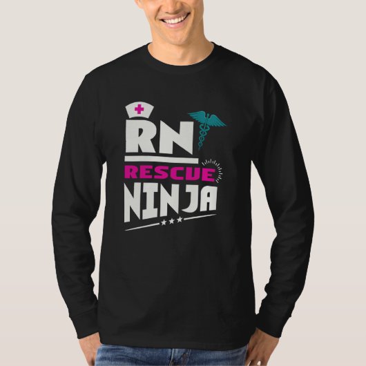 RN Ninja Nurse For Nurses Nursing For Nurses T-shirt (Voorkant)