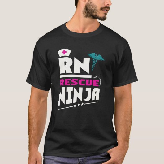 RN Ninja Nurse For Nurses Nursing For Nurses T-shirt (Voorkant)