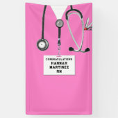 RN Nurse Graduation Party Banner (Verticaal)