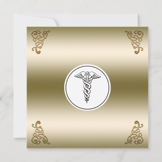 RN Nurse Graduation Party | Gold Pinning Ceremony Kaart (Achterkant)