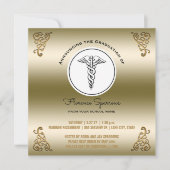 RN Nurse Graduation Party | Gold Pinning Ceremony Kaart (Voorkant)