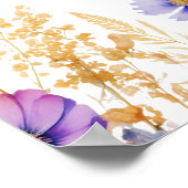 RN Nurse Graduation Party Wildflowers Welkom Poster (Hoek)