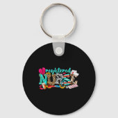 Rn Nurse Leopard Print Registered Nurse Nursing SC Sleutelhanger (Voorkant)