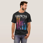 RN Nurse Live Love Save Lives ER Nursing School L& T-shirt (Voorkant volledig)