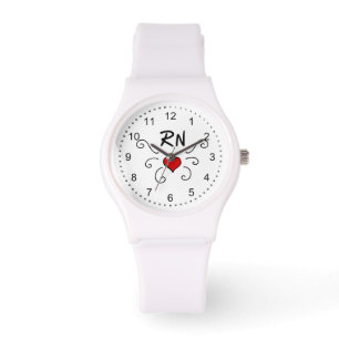 RN Nurse Love Tattoo Horloge