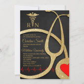 RN Nursing Graduation Party Kaart (Voorkant)