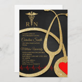 RN Nursing Graduation Party Kaart (Voorkant / Achterkant)