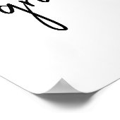 RN Nursing School Afstuderen Elegant Welkomstbord Poster (Hoek)