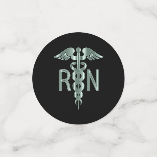 RN Nursing School Afstuderen - Groen Confetti (Kleine voorkant)