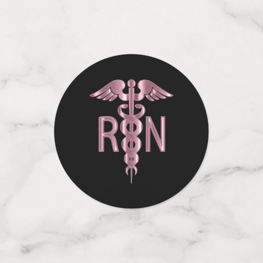 RN Nursing School Afstuderen - Roze Confetti (Kleine voorkant)