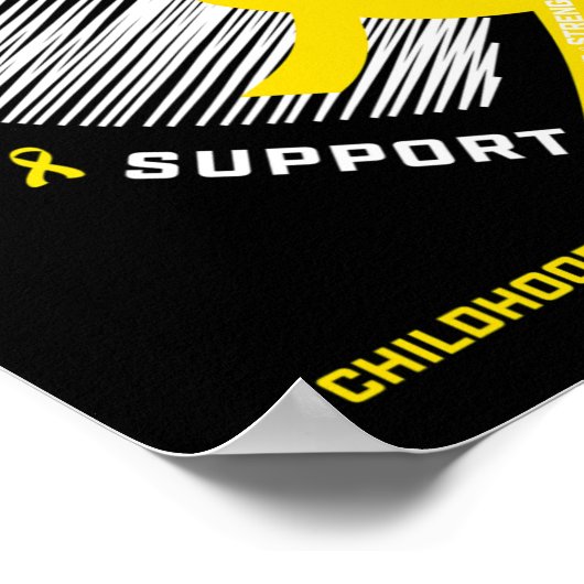 RN Pediatric Oncologist Bewustzijn van kinderkanke Poster (Hoek)