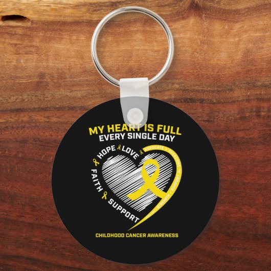 RN Pediatric Oncologist Bewustzijn van kinderkanke Sleutelhanger (Voorkant)