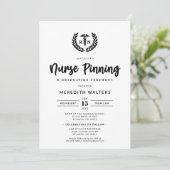 RN Pinning Ceremony en Nursing School Afstuderen Kaart (Staand voorkant)